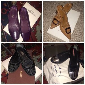 BUNDLE BRAND SHOES! YSL, Salvatore,Bally,Prada
